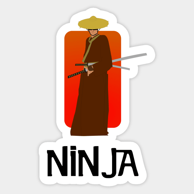 GHOST OF TSUSHIMA WARRIOR DEATH FIGHTING STANCE Sticker by Movielovermax